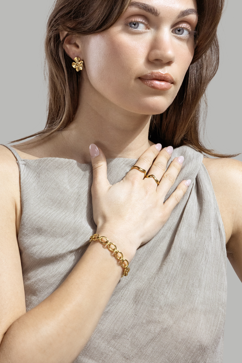 Armbånd The link - 18k Forgyldt