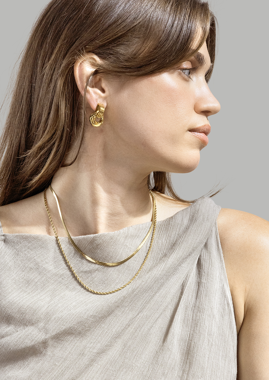 Ørering Unity Loop - 18k Forgyldt