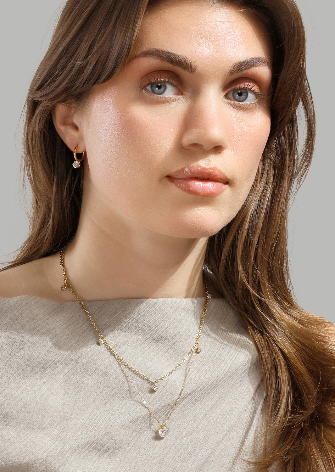 Radiance Drop Øreringe – 18k Forgyldte
