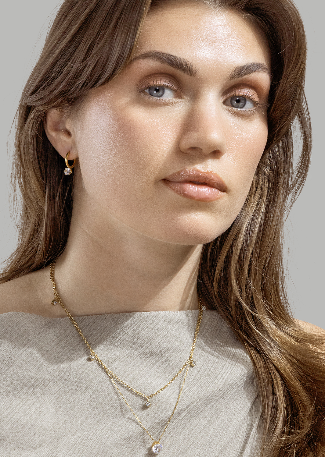 Radiance Drop Øreringe – 18k Forgyldte