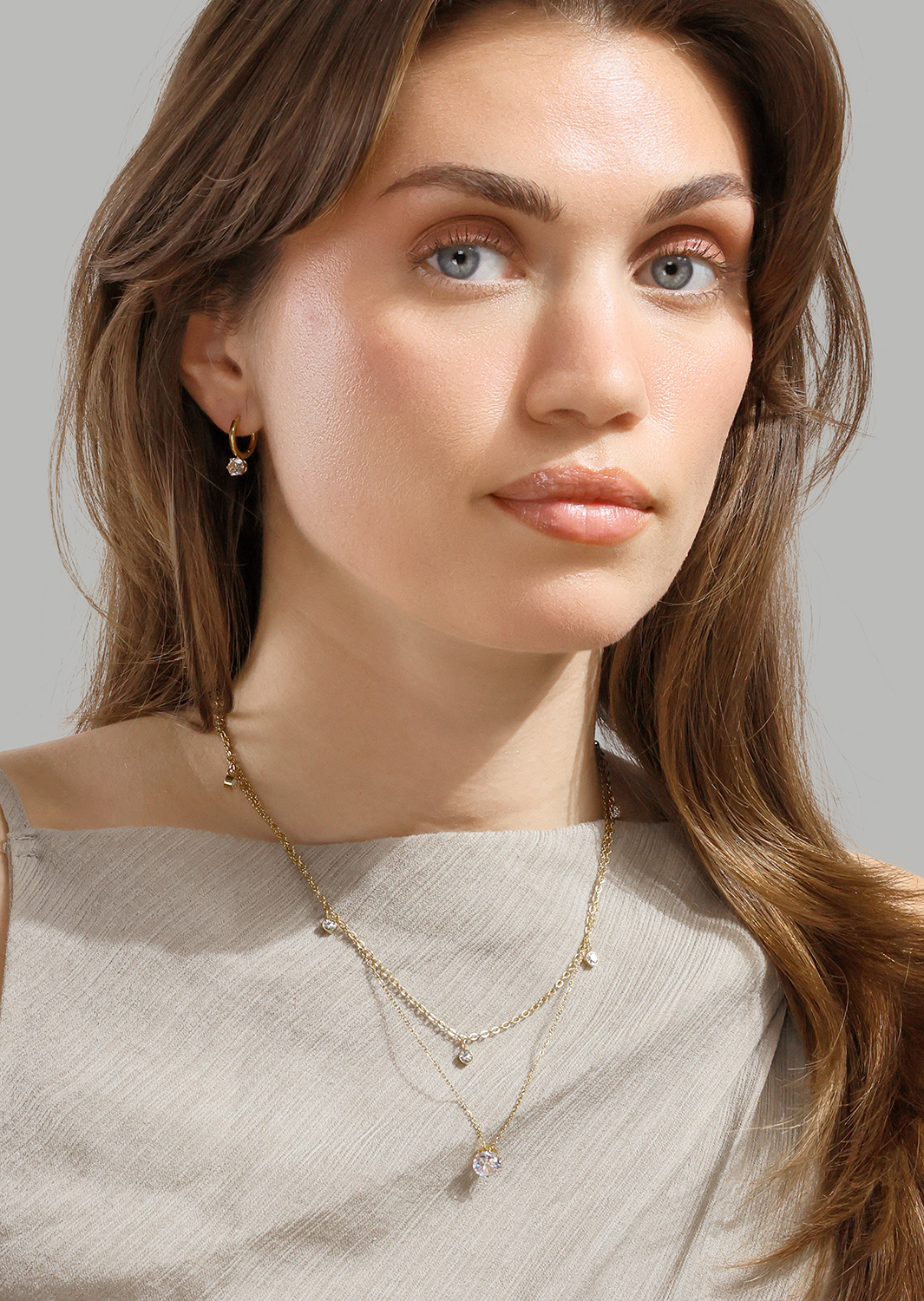 Radiance Drop Øreringe – 18k Forgyldte