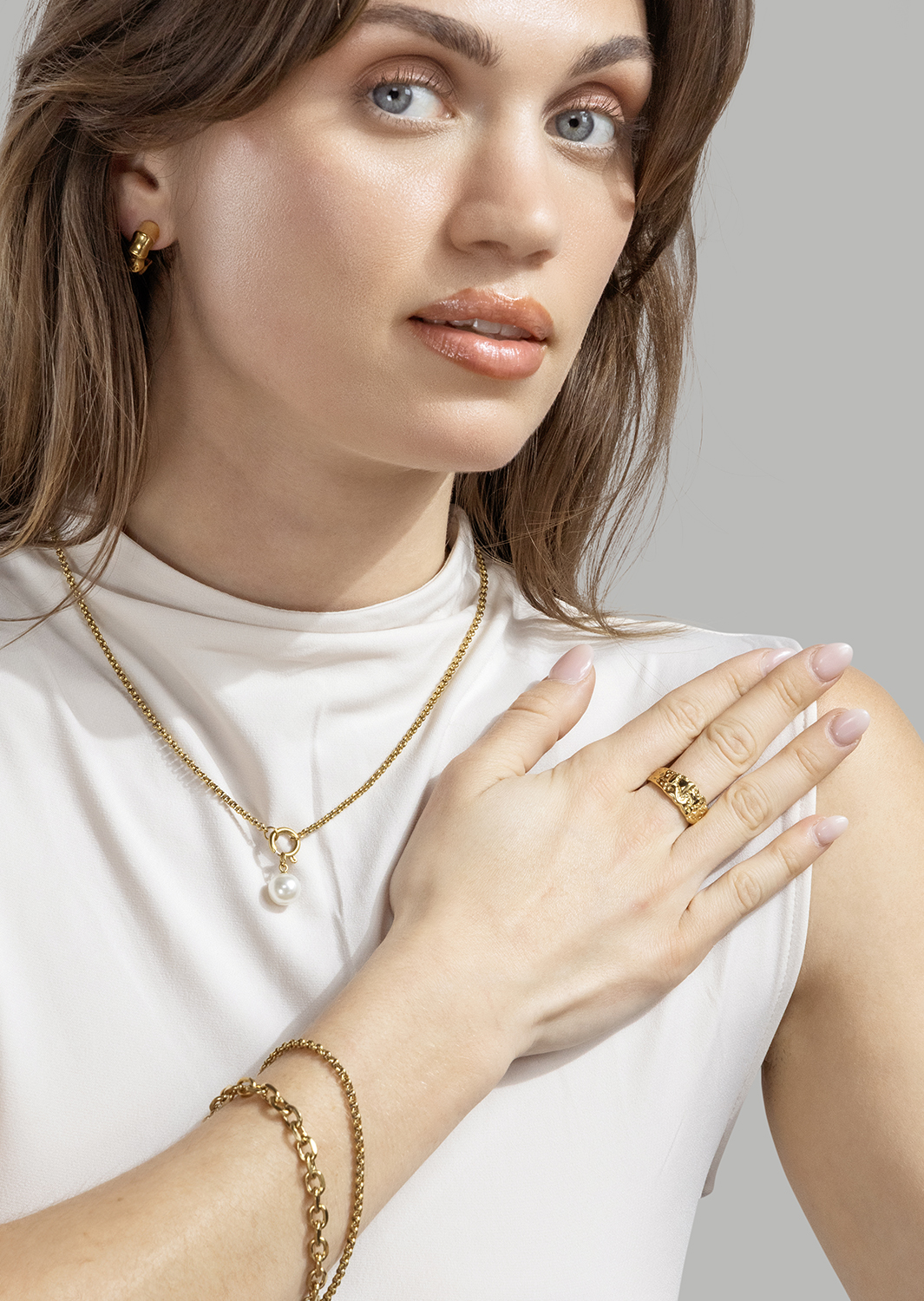 Armbånd Anchor – 18k Forgyldt