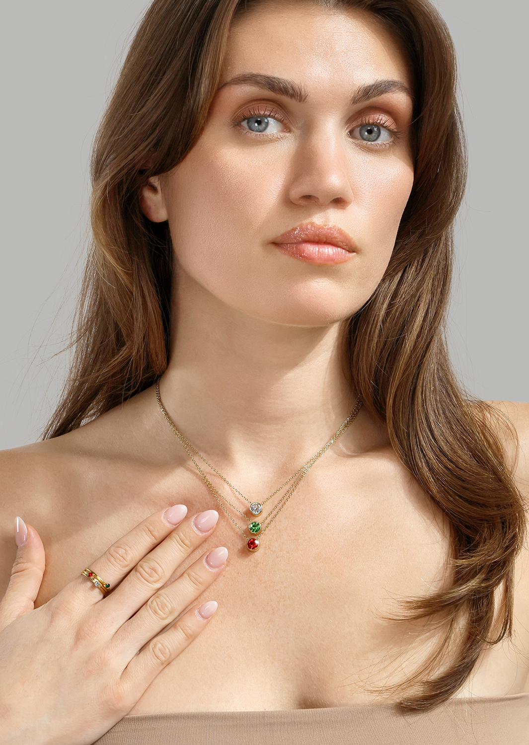 Trinity Prisma Ring - 18k Forgyldt
