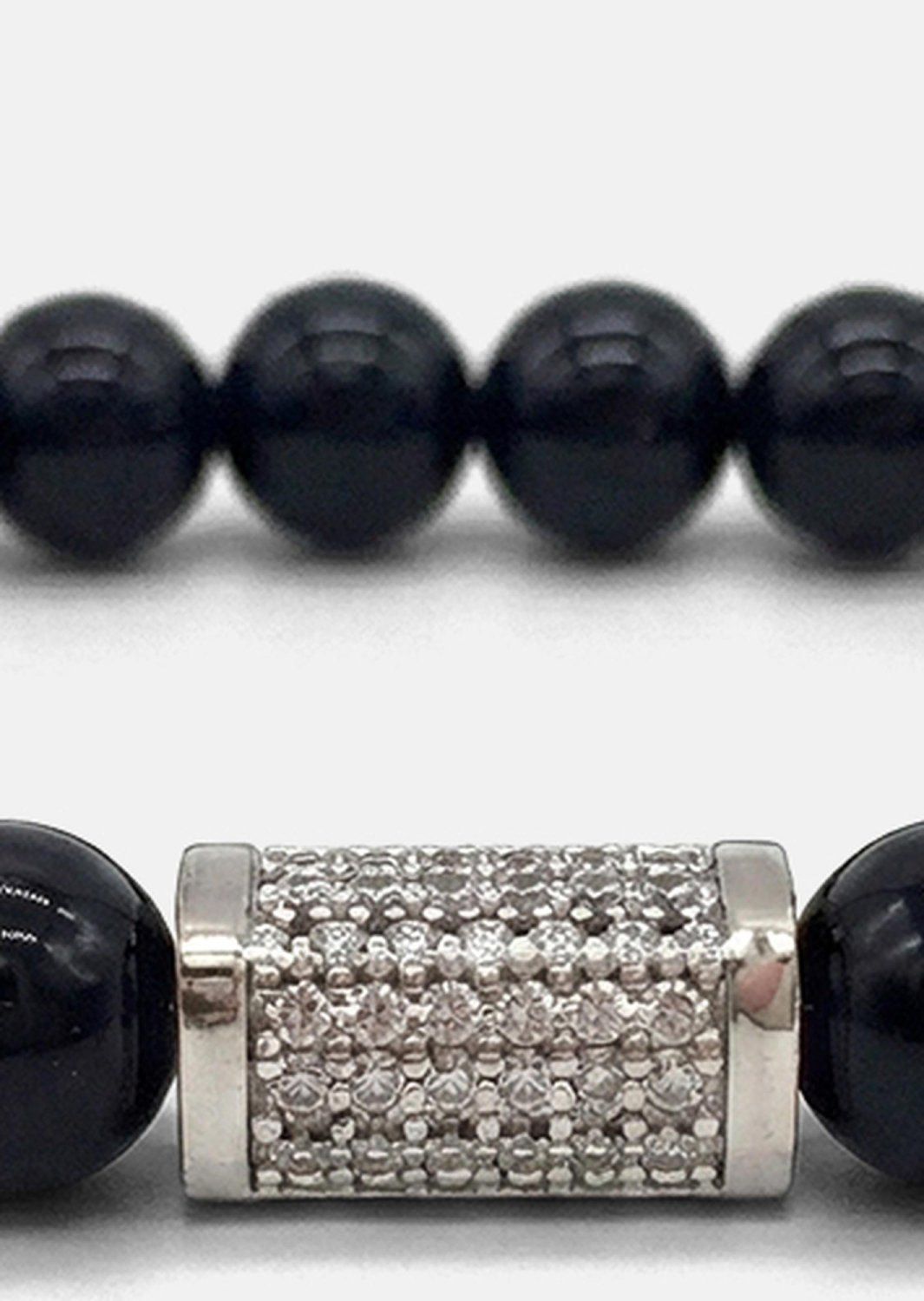 Perlearmbånd Obsidian Valor