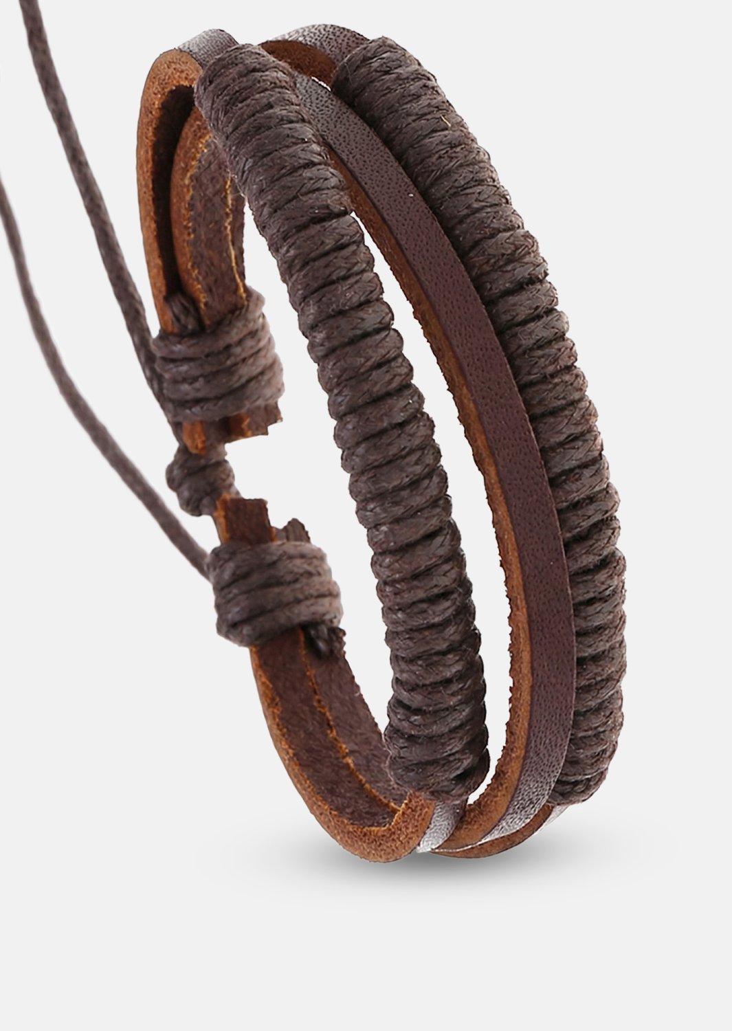 Læderarmbånd Echelon Weave