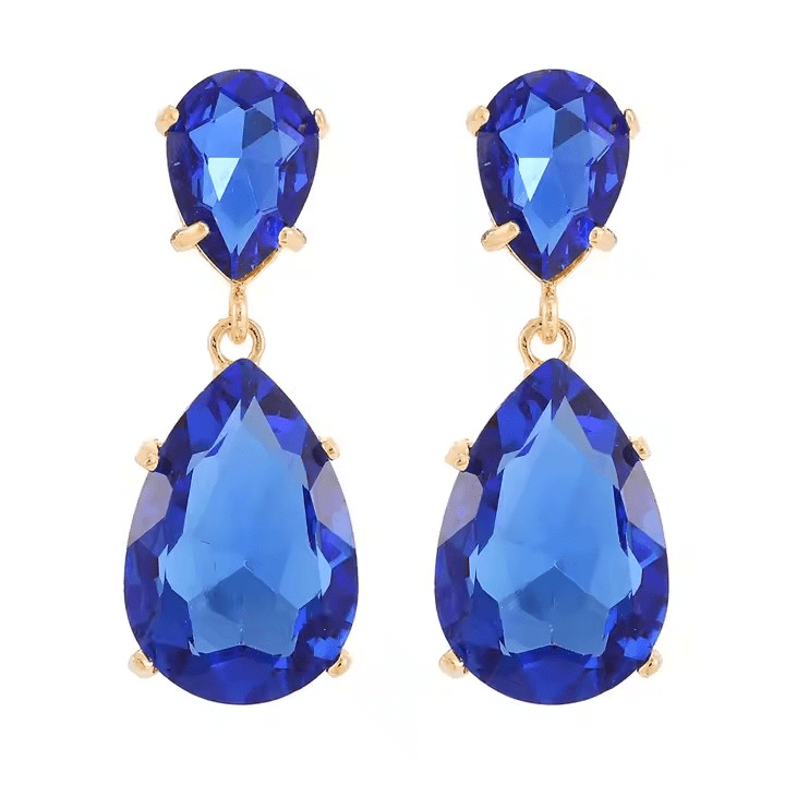 Azulora Blue Øreringe – 18k Forgyldte