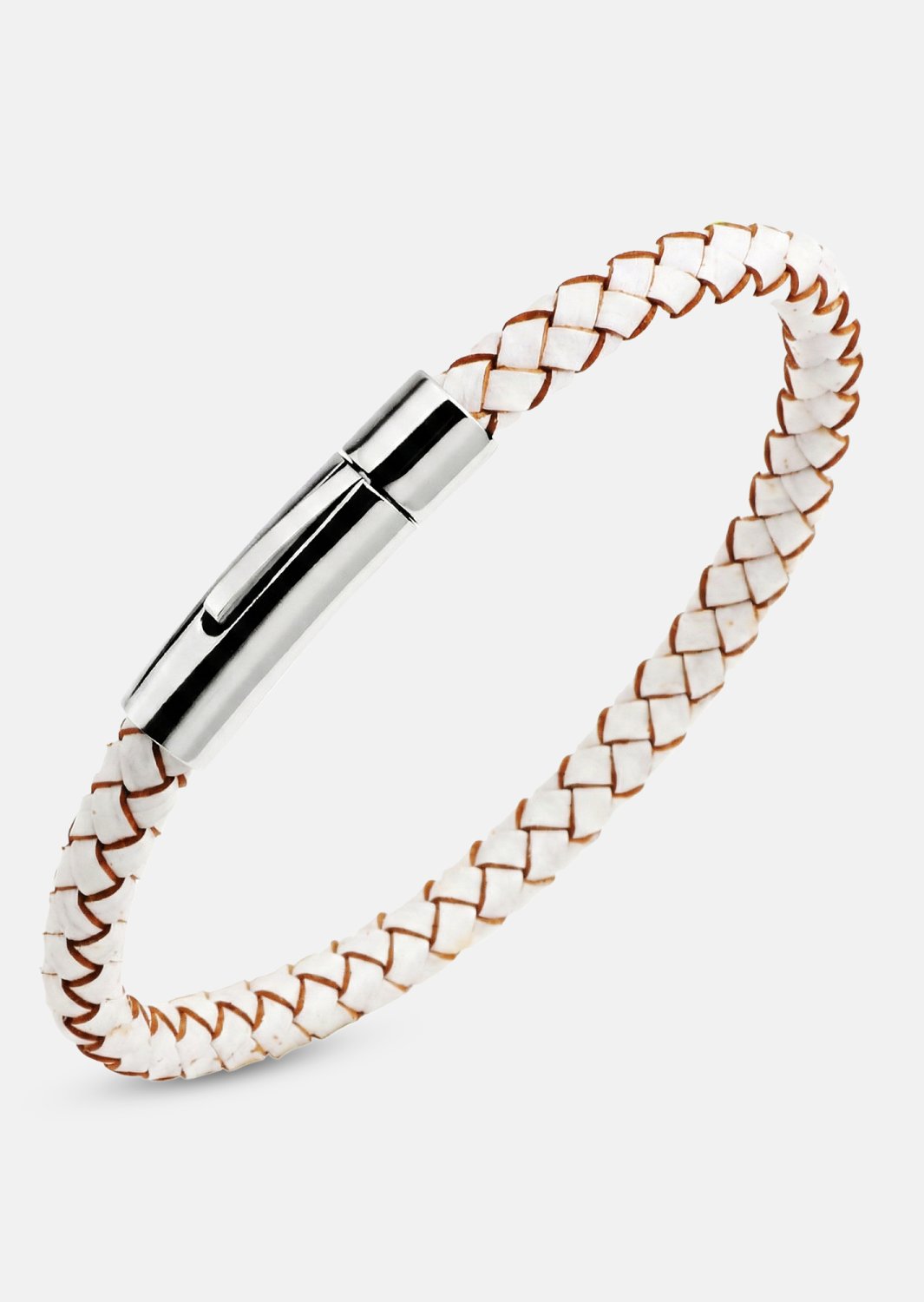 Læderarmbånd Ivory Knot