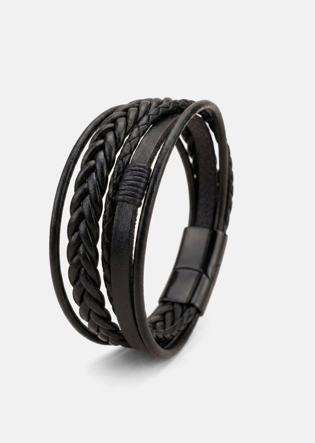 Læderarmbånd Ebon Serpent