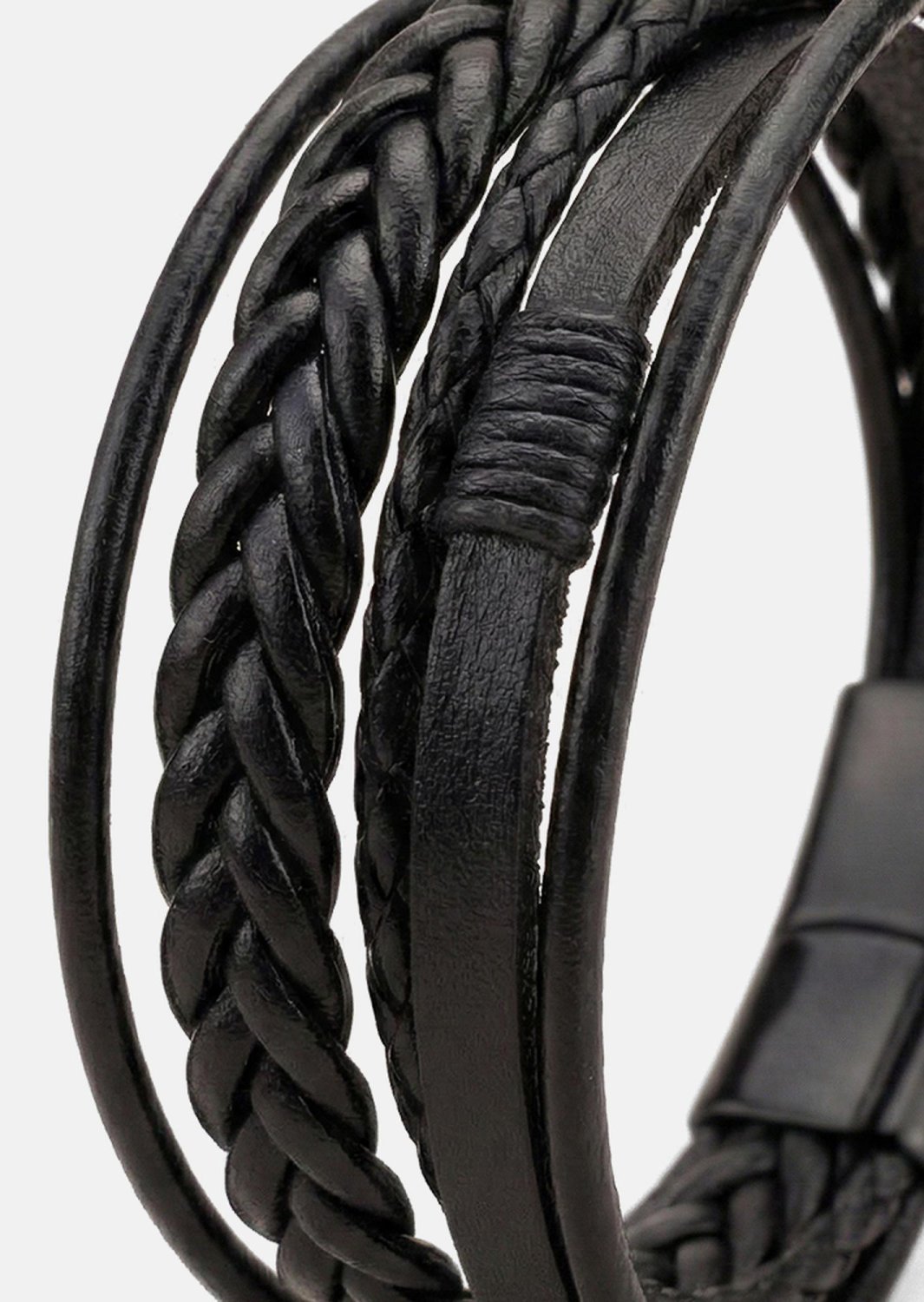 Læderarmbånd Ebon Serpent