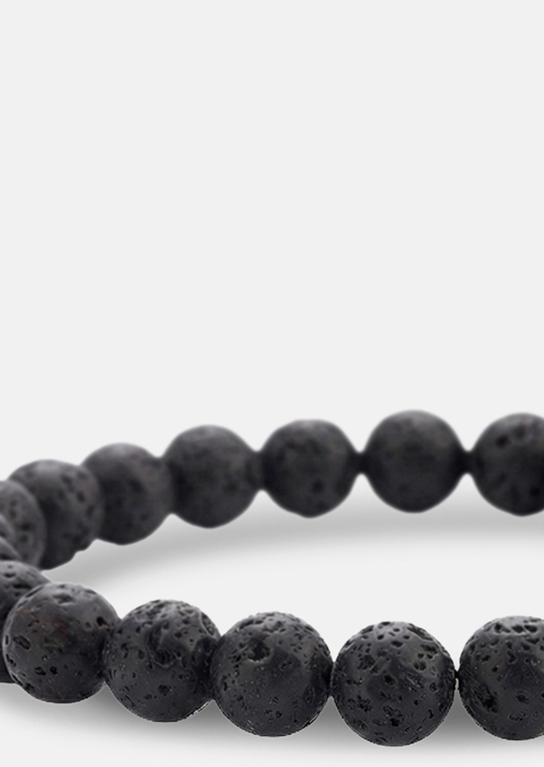 Perlearmbånd Obsidian Thread