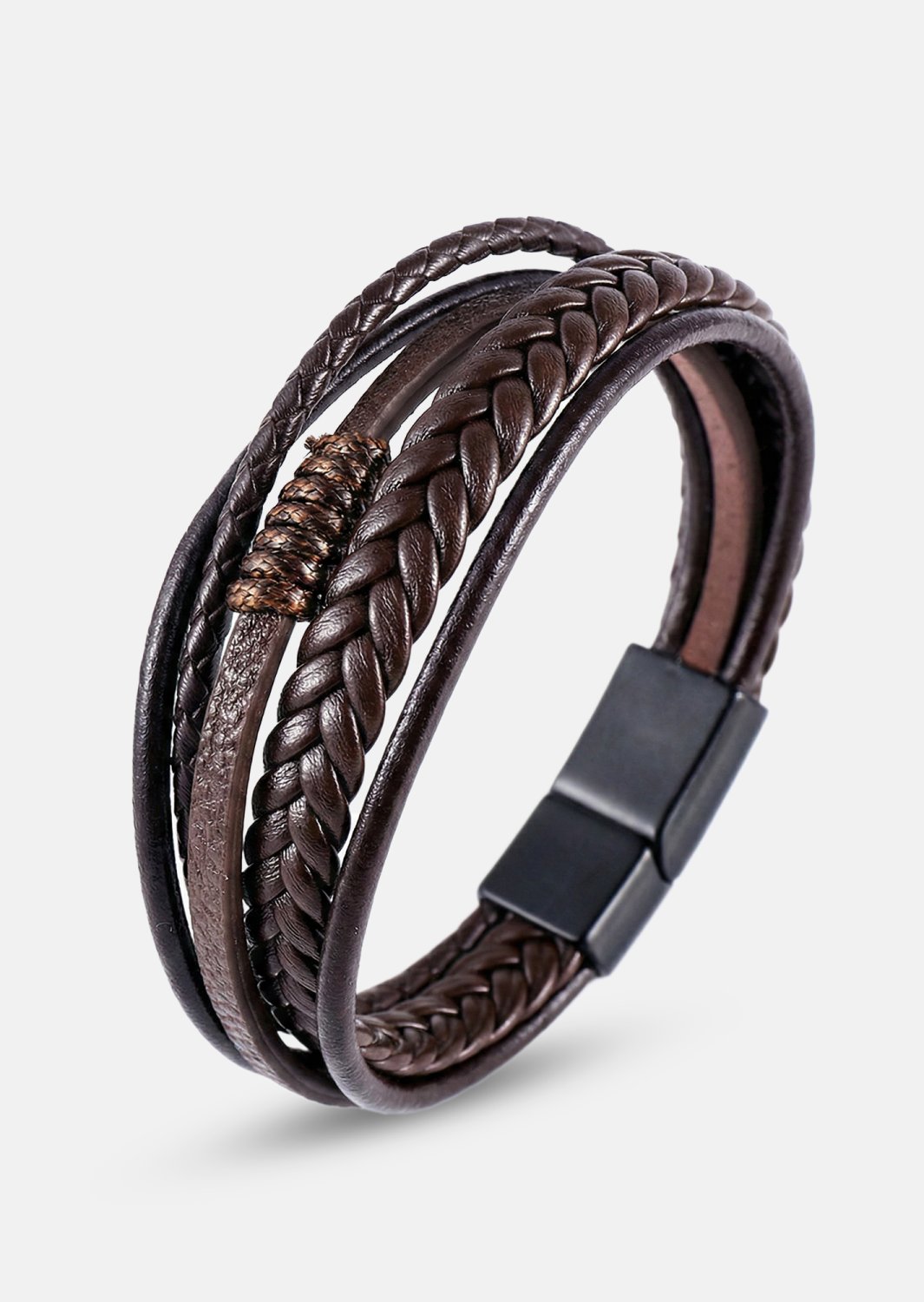 Læderarmbånd Cavalier Weave