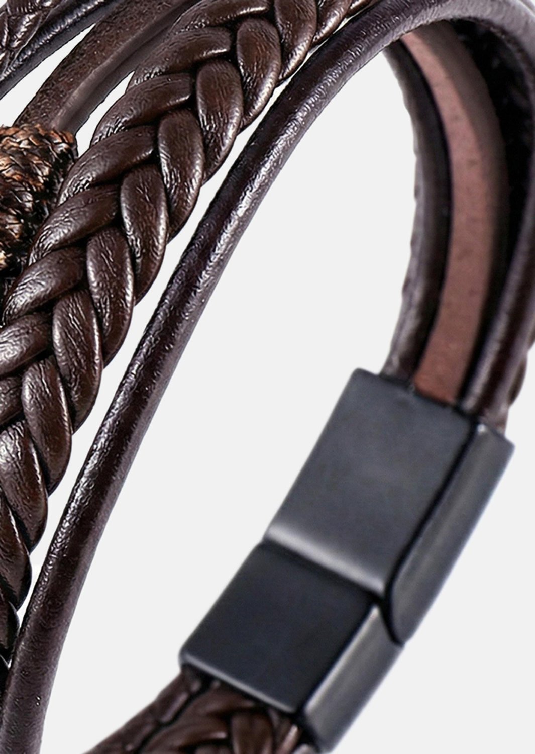 Læderarmbånd Cavalier Weave