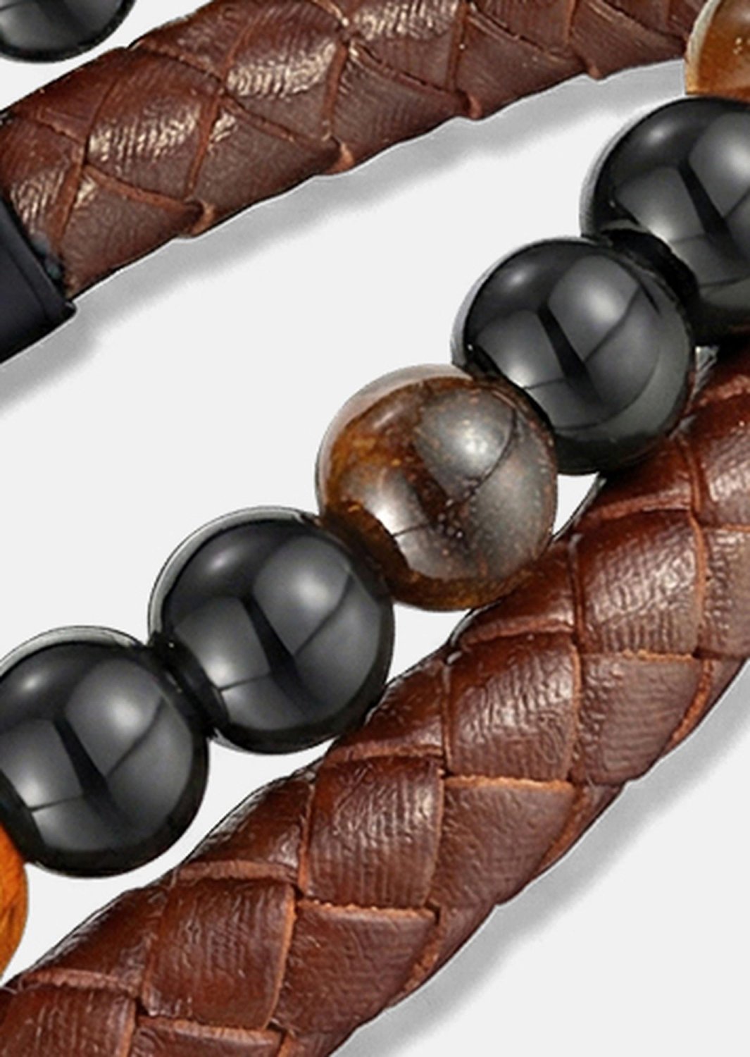 Læderarmbånd Legacy Weave