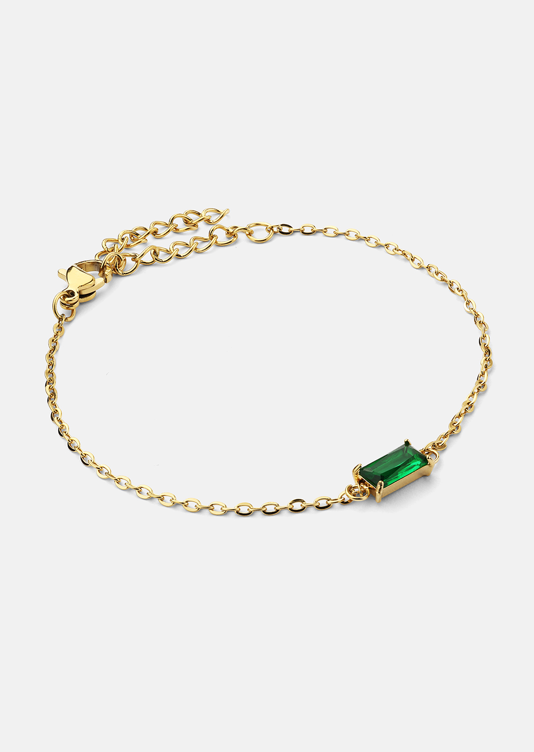 Armbånd Emeraldis - 18k Forgyldt