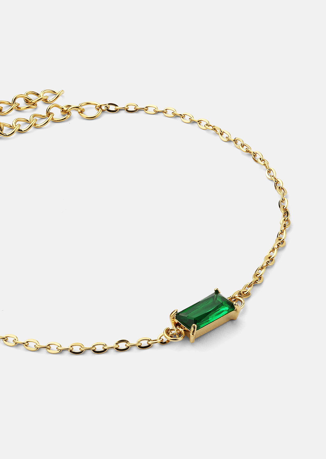 Armbånd Emeraldis - 18k Forgyldt