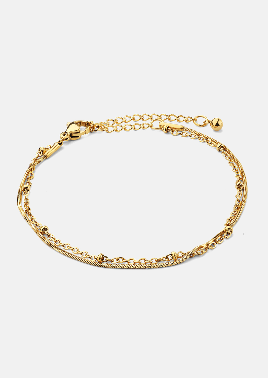 Armbånd Duo - 18k Forgyldt
