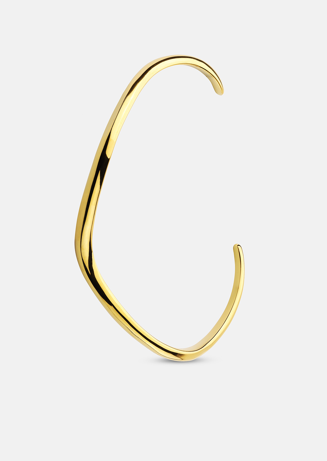 Armbånd Wave Cuff - 18k Forgyldt