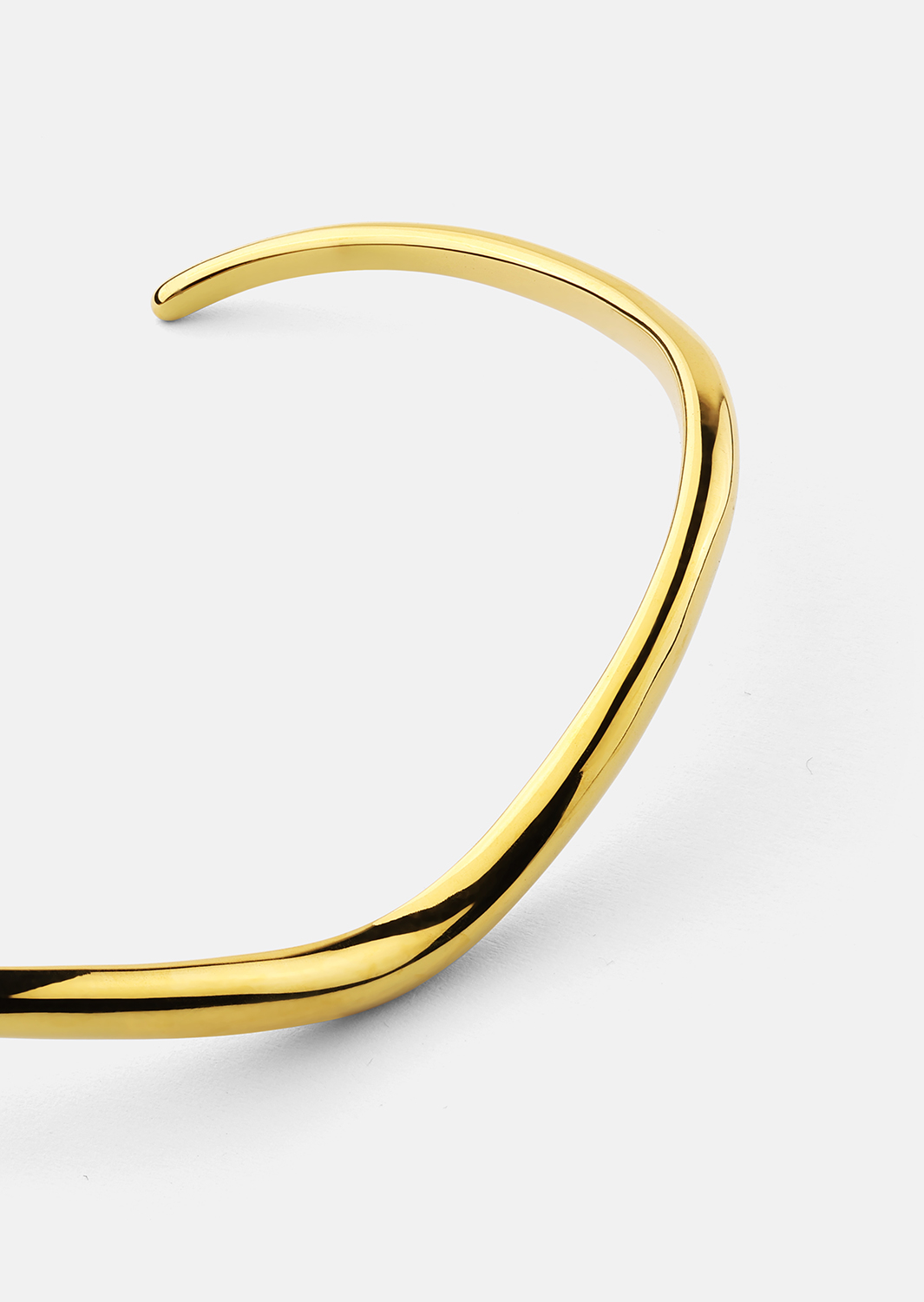 Armbånd Wave Cuff - 18k Forgyldt