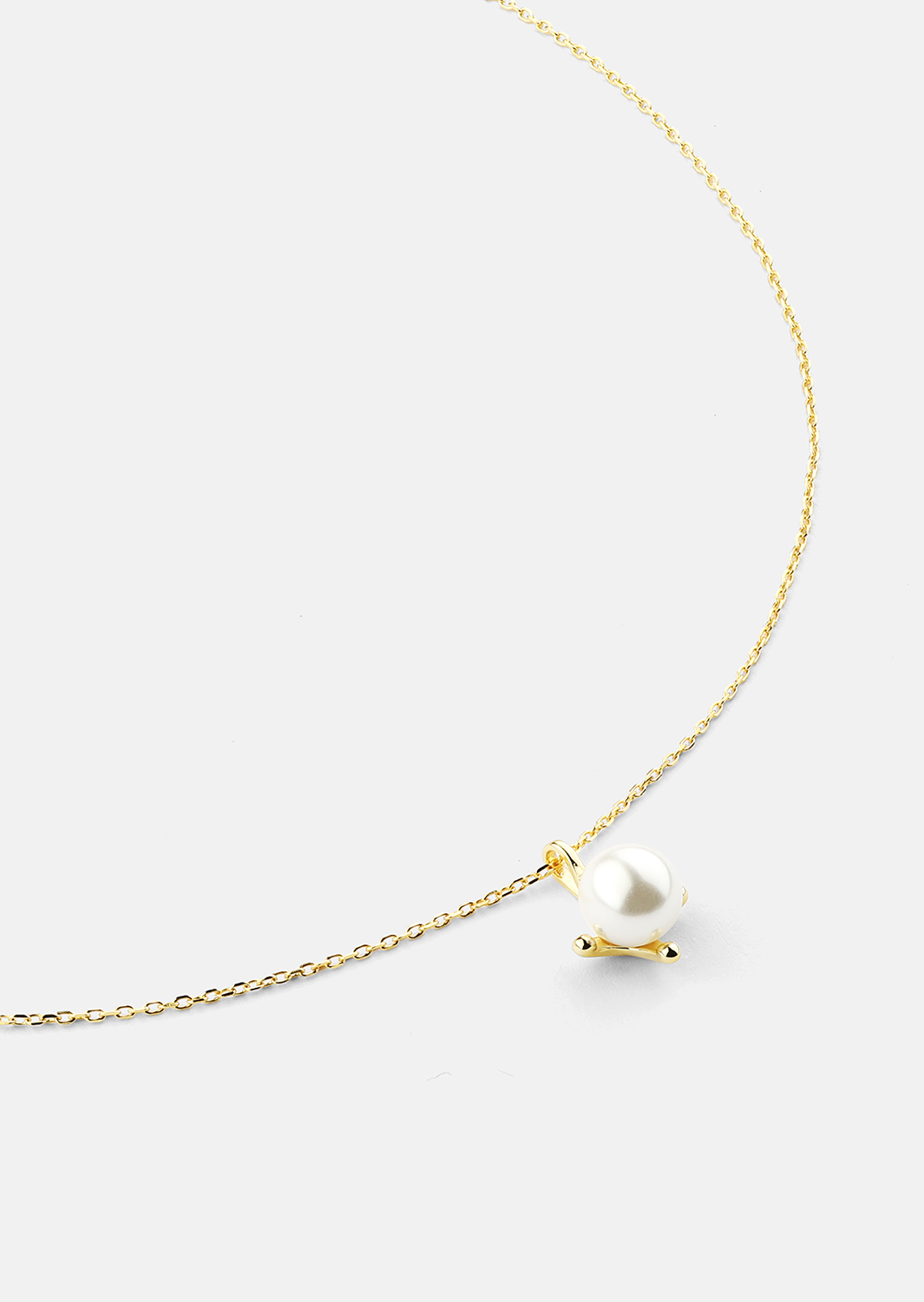 Halskæde North Pearl - 18k Forgyldt