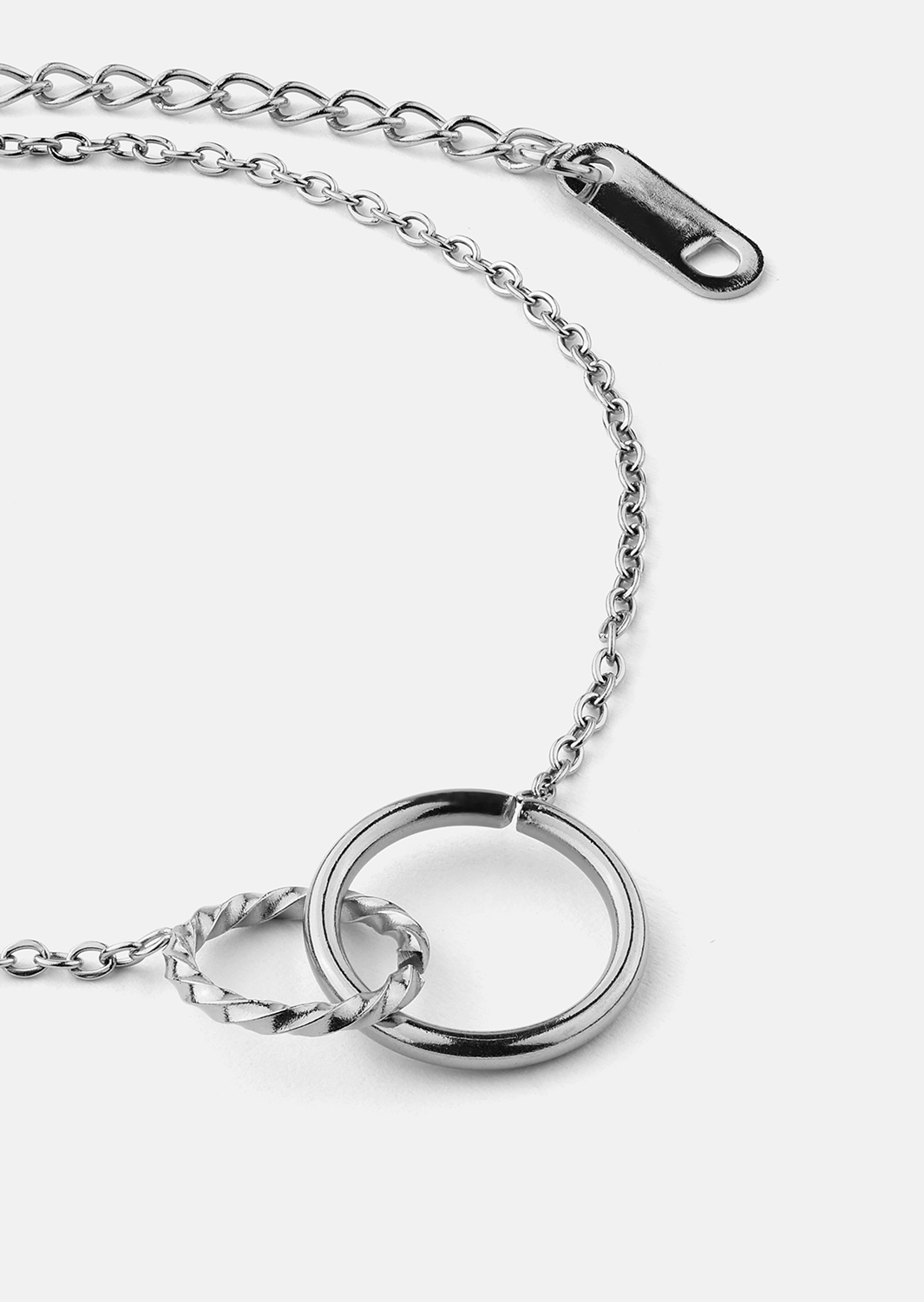 Armbånd Duo Rings - Silver Plated