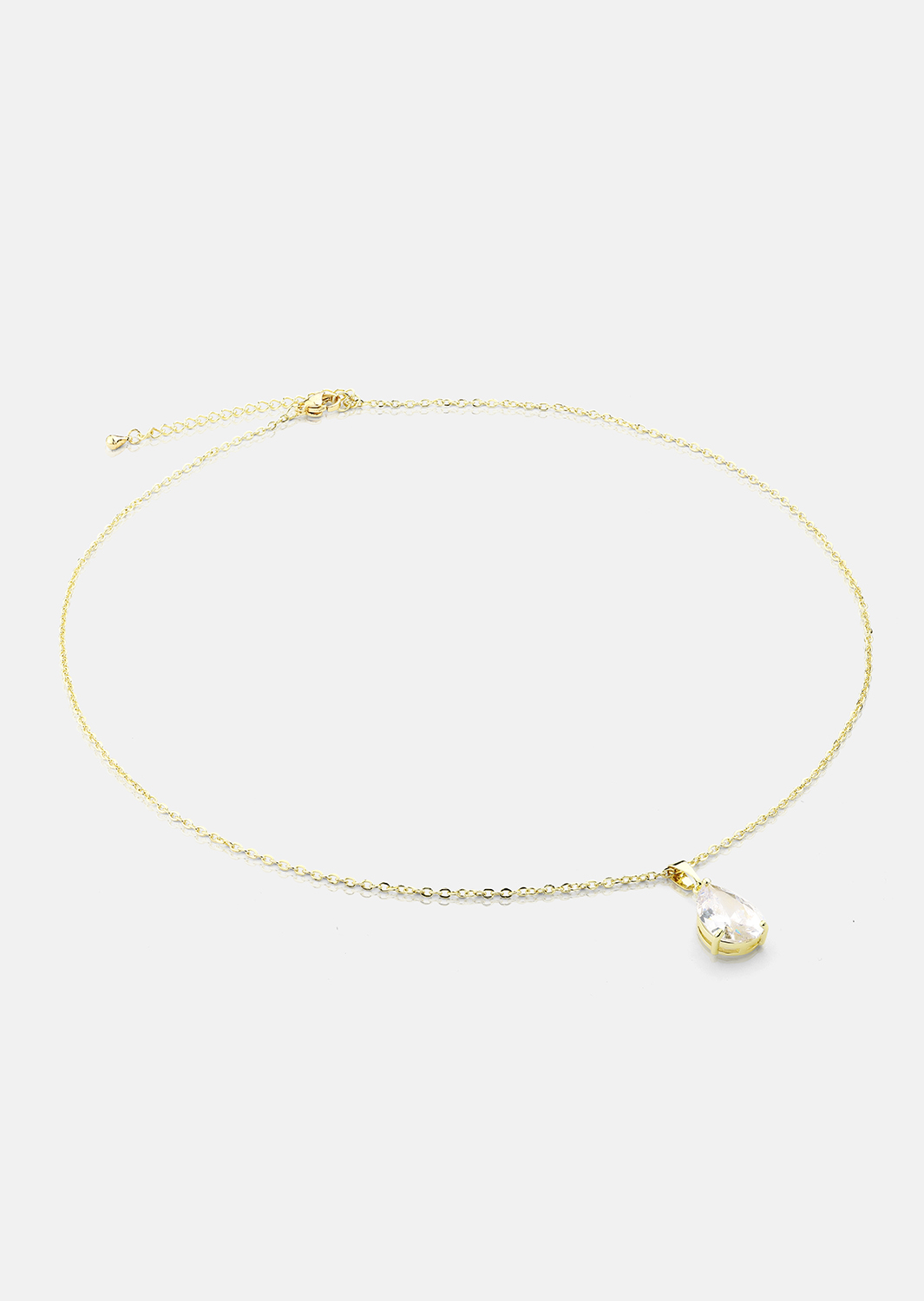 Halskæde Luna Teardrop - 18k Forgyldt