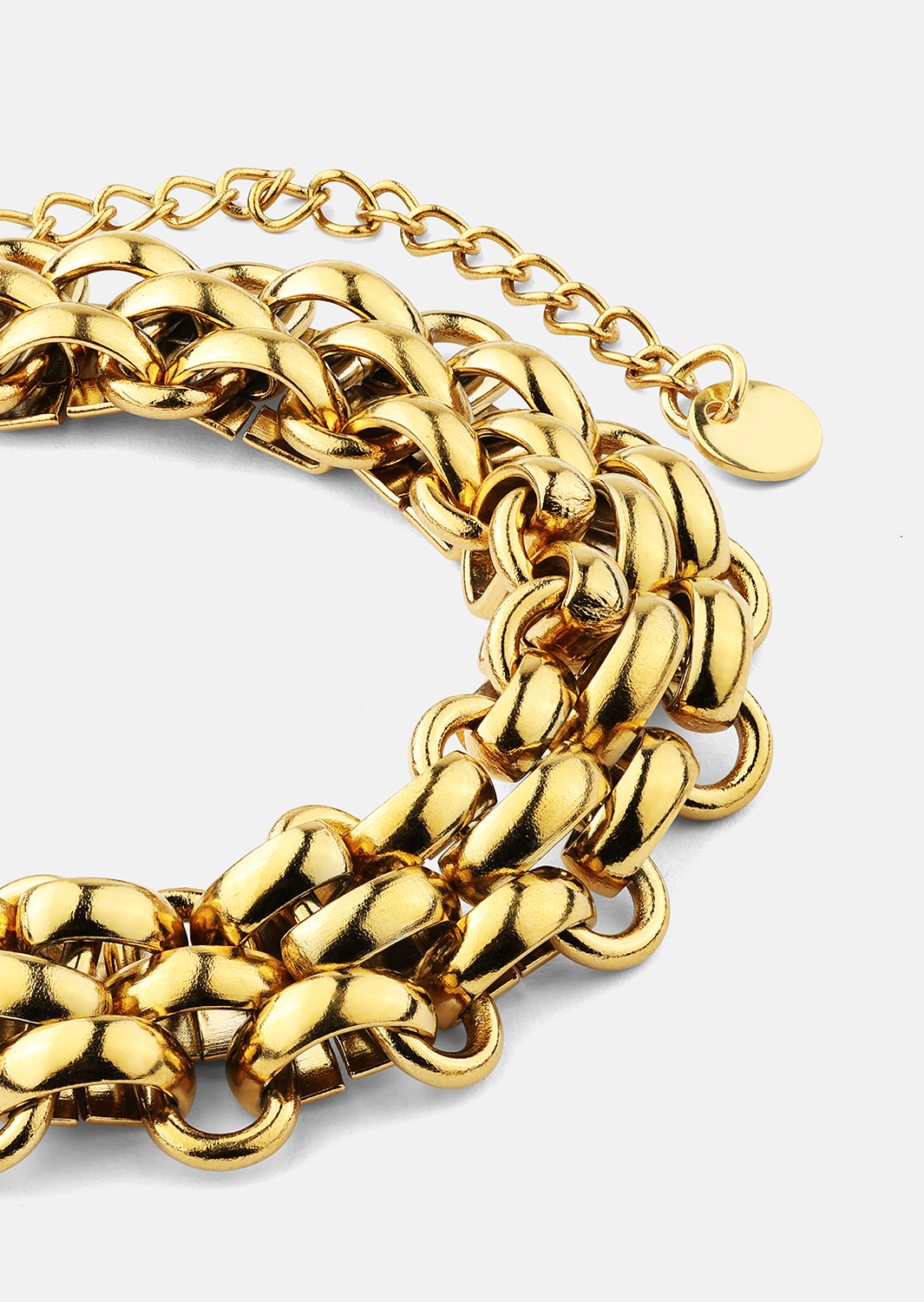 Armbånd Power Link - 18k Forgyldt