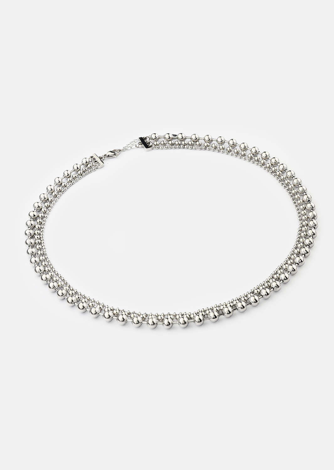 Halskæde Layered Shine – Forsølvet