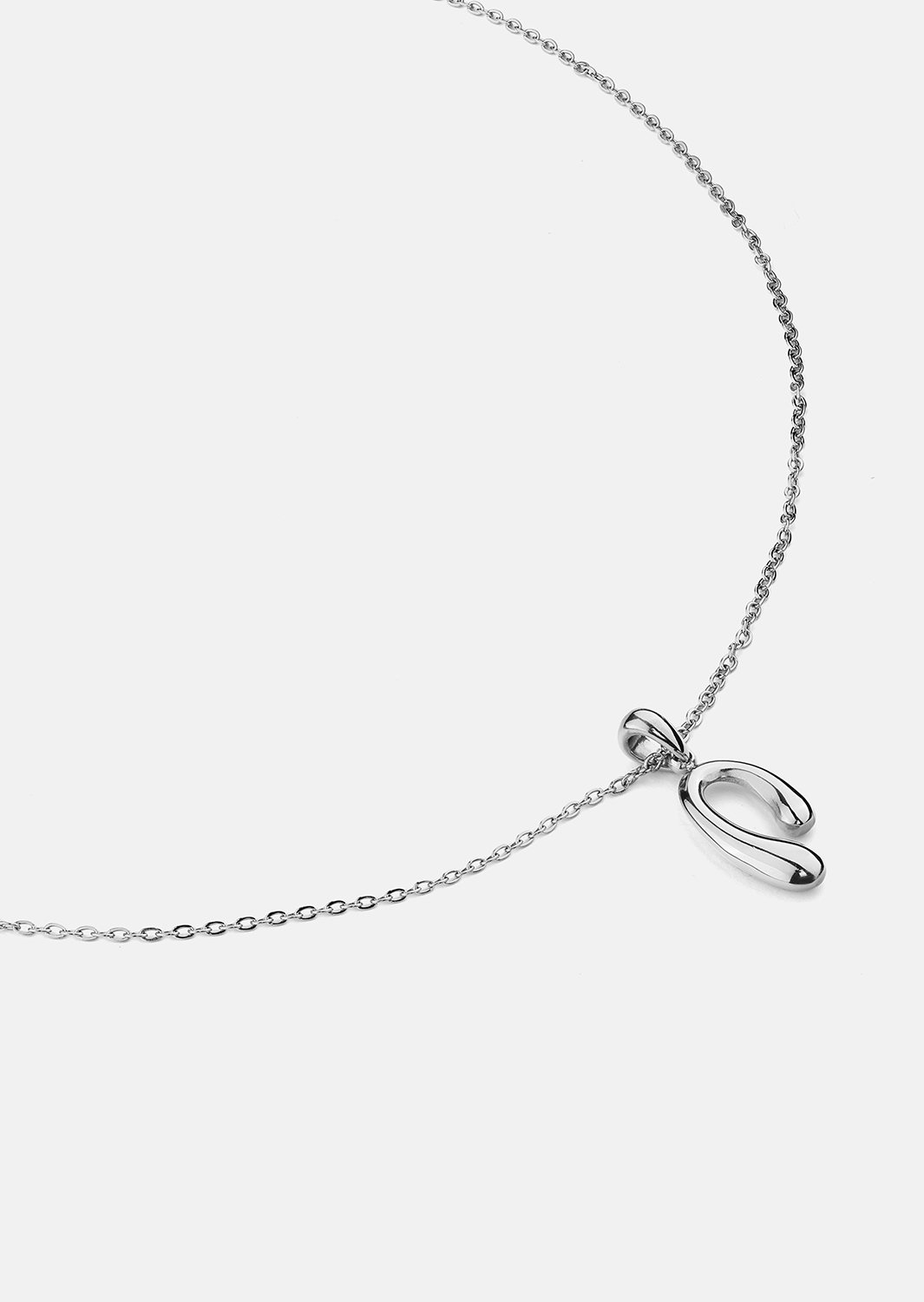 Halskæde Silver Flow – Forsølvet