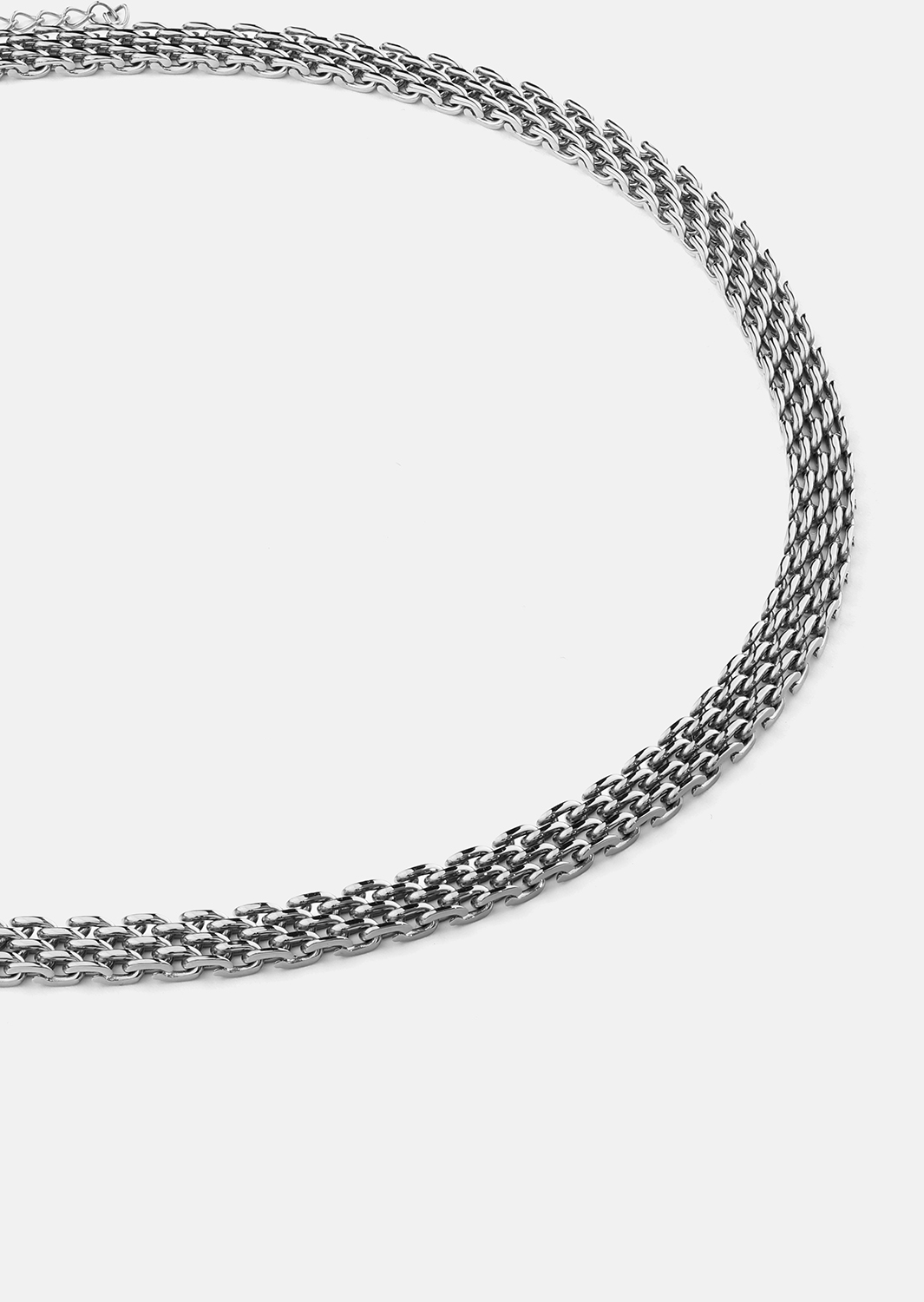 Halskæde Twilight Chain Choker – Forsølvet