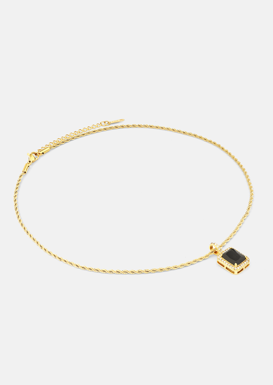 Halskæde Black Luxe - 18k Forgyldt