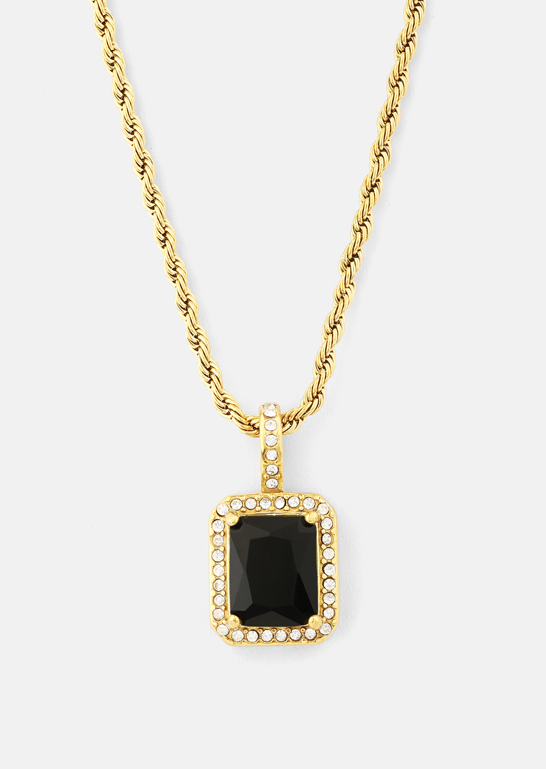 Halskæde Black Luxe - 18k Forgyldt