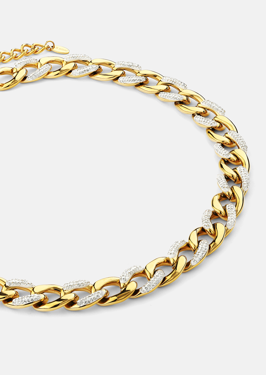 Halskæde Cuban Shine - 18k Forgyldt
