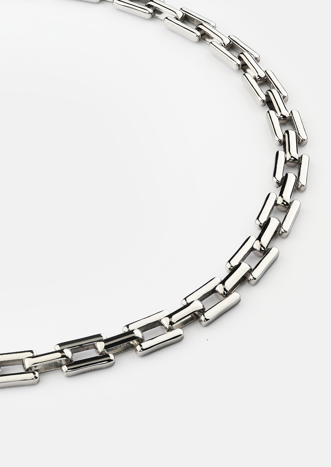 Halskæde Chain Link – Forsølvet