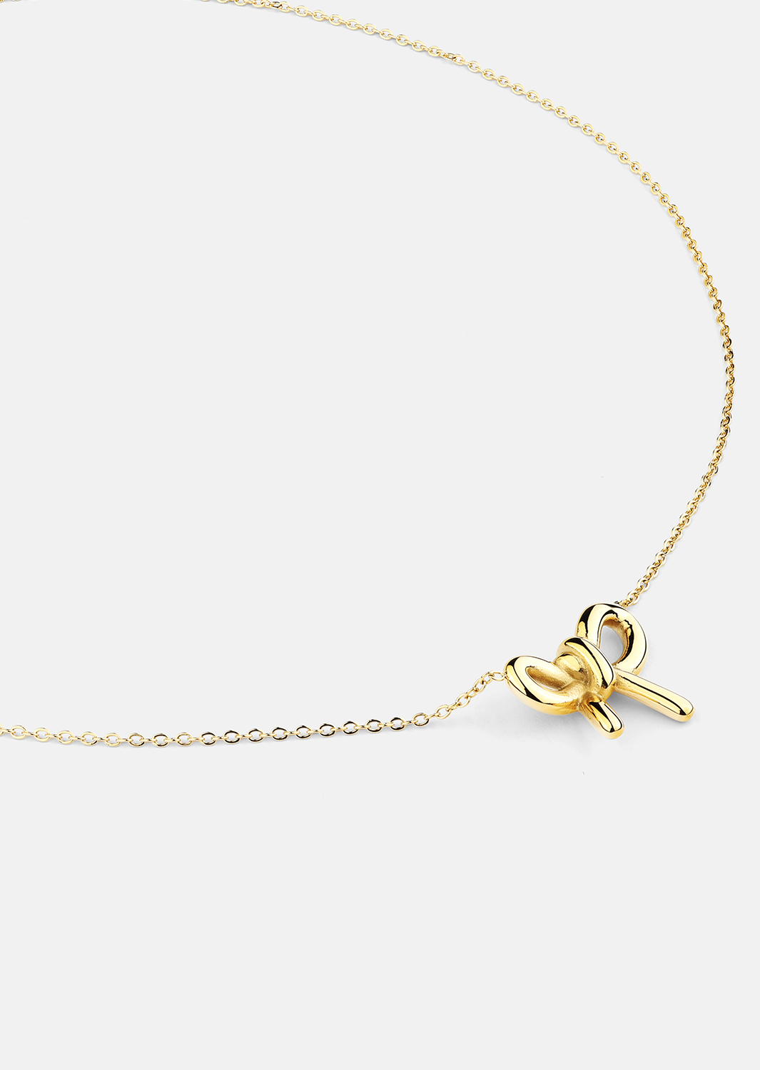 Halskæde Golden Bow - 18k Forgyldt
