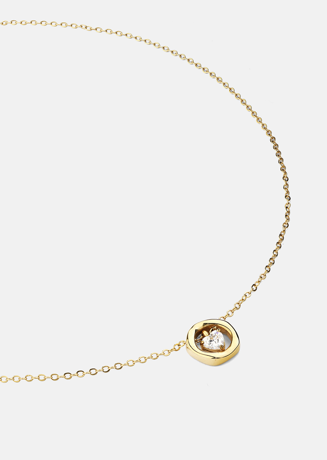 Halskæde Golden Heart – 18k Forgyldt