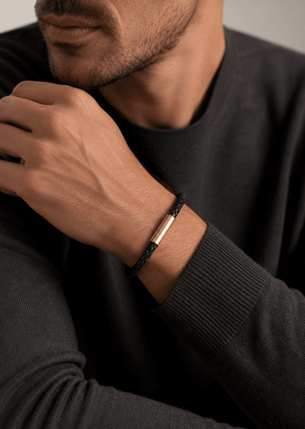 Læderarmbånd Echo Forge