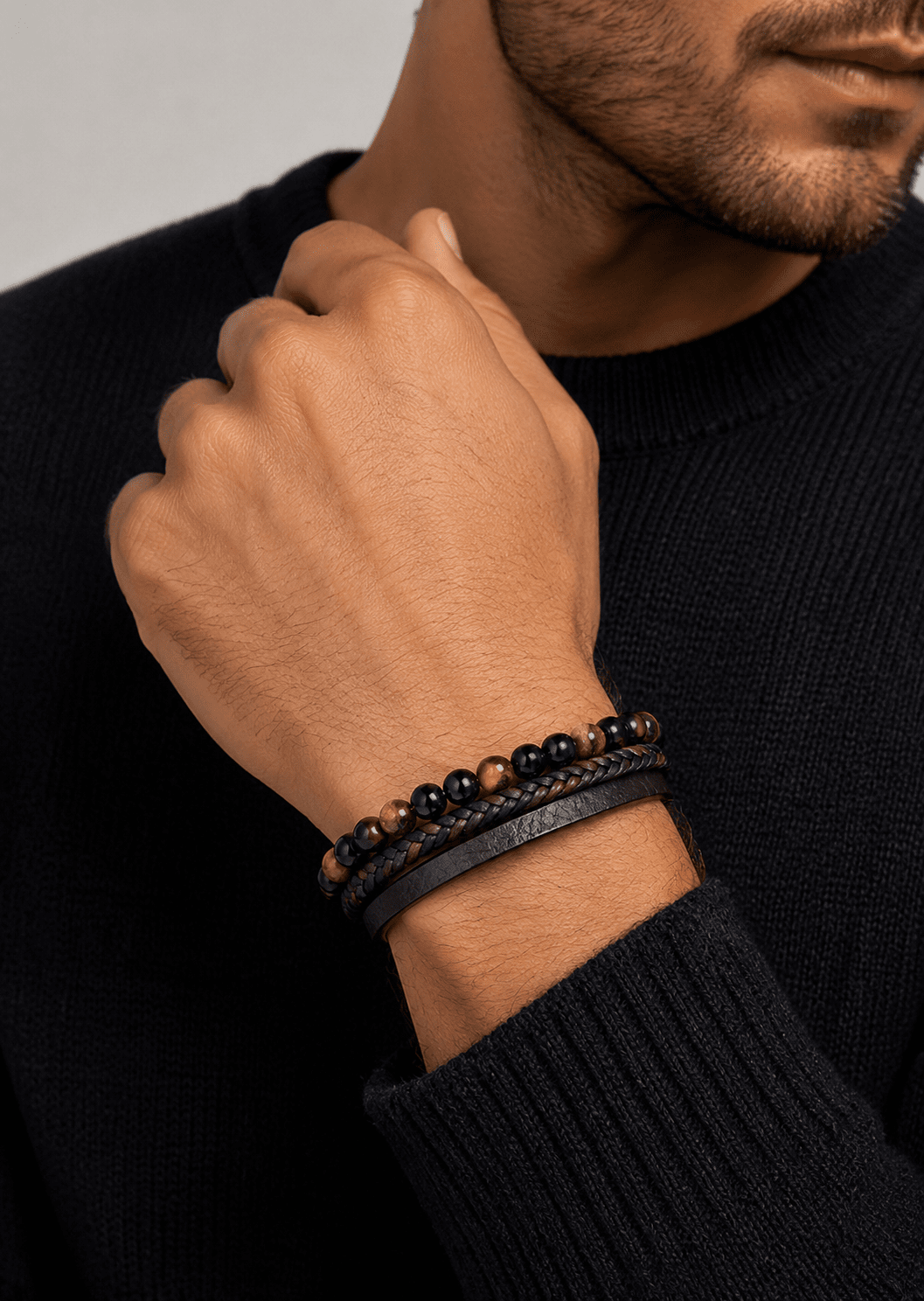 Læderarmbånd Raven Echo