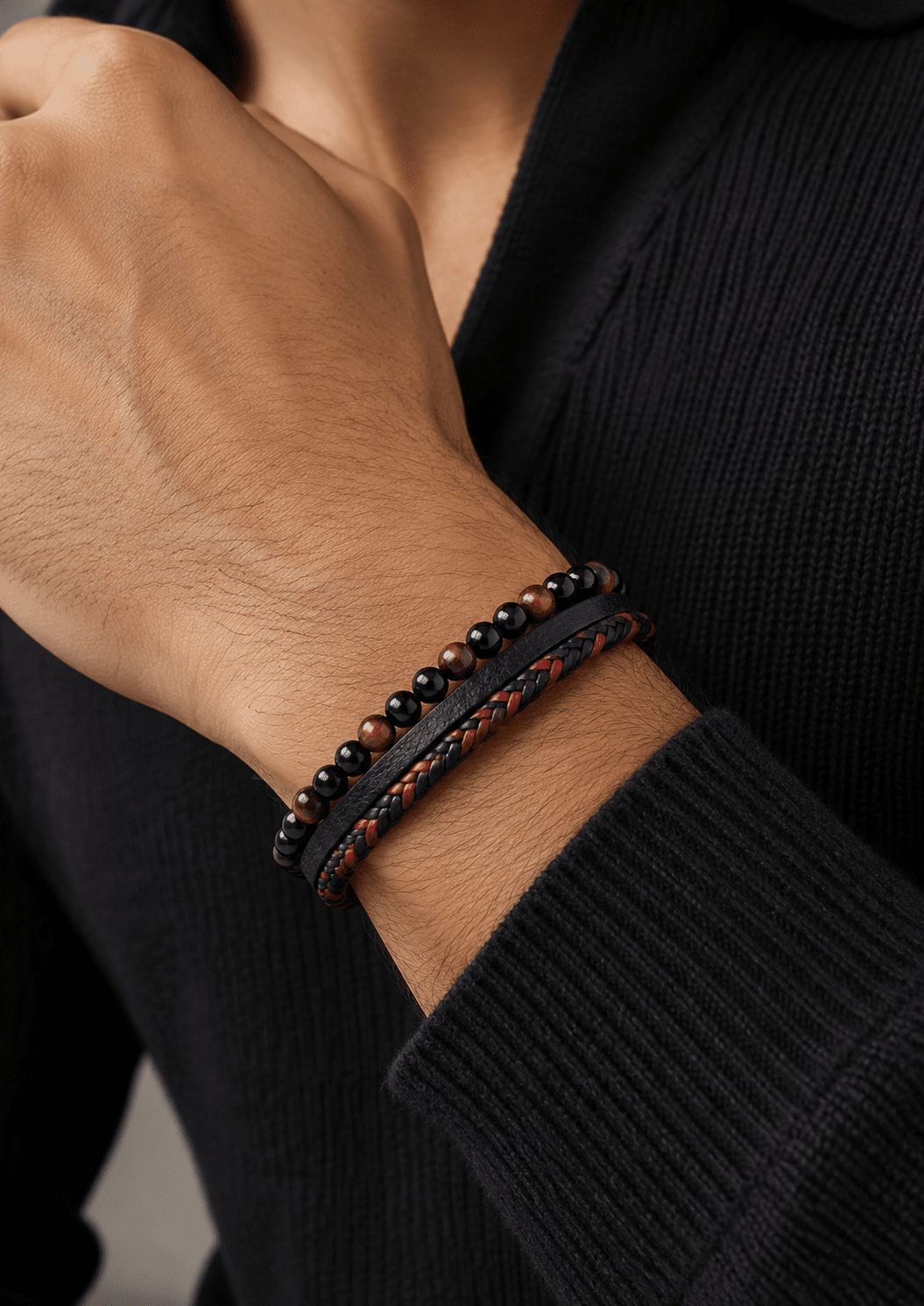 Læderarmbånd Savage Echo