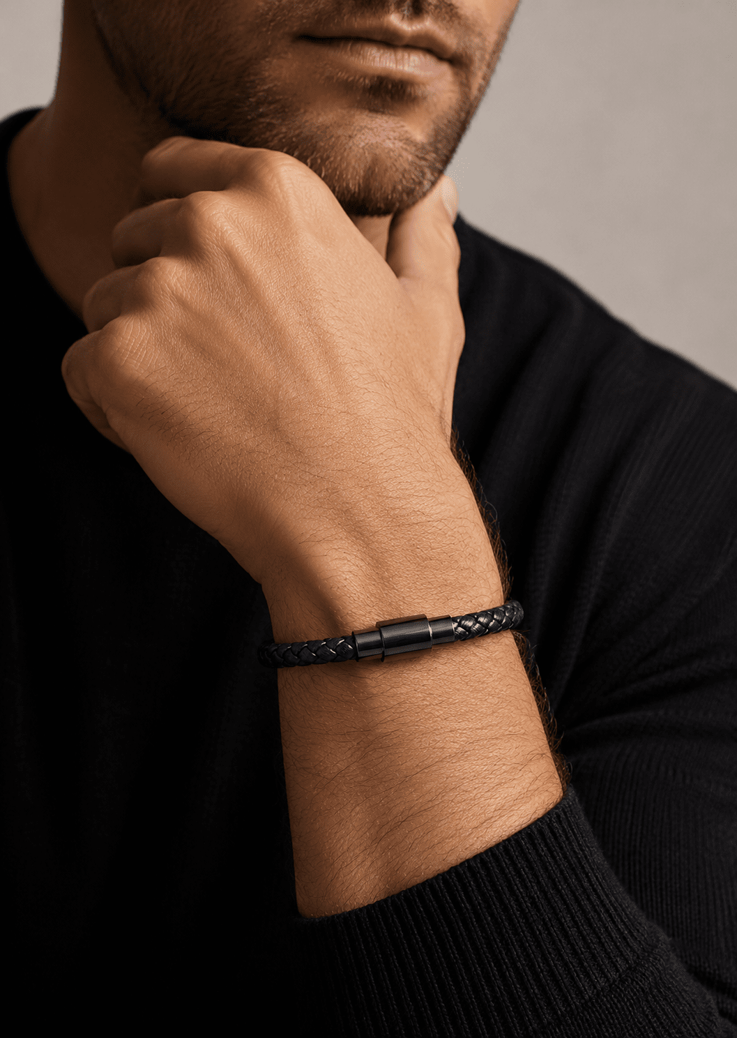 Læderarmbånd Silvan Edge