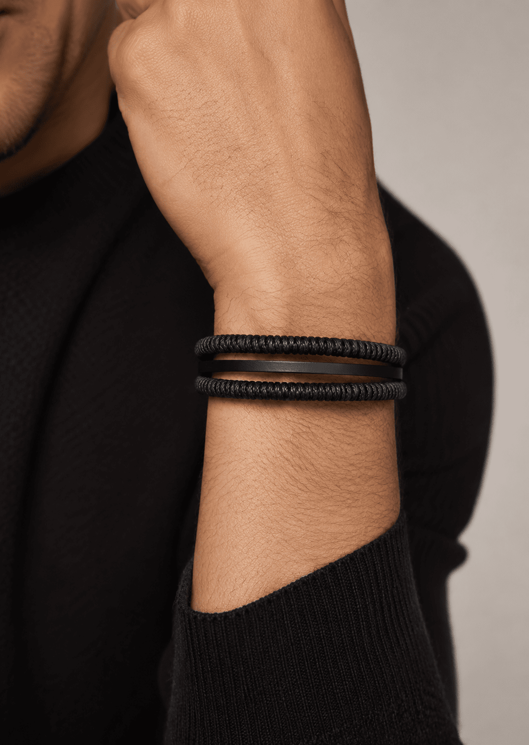 Læderarmbånd Stealth Aura
