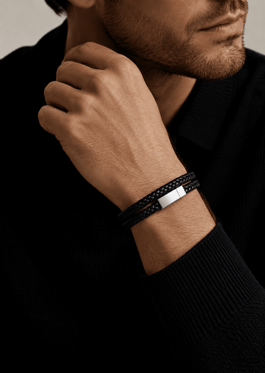 Læderarmbånd Stellar Grip