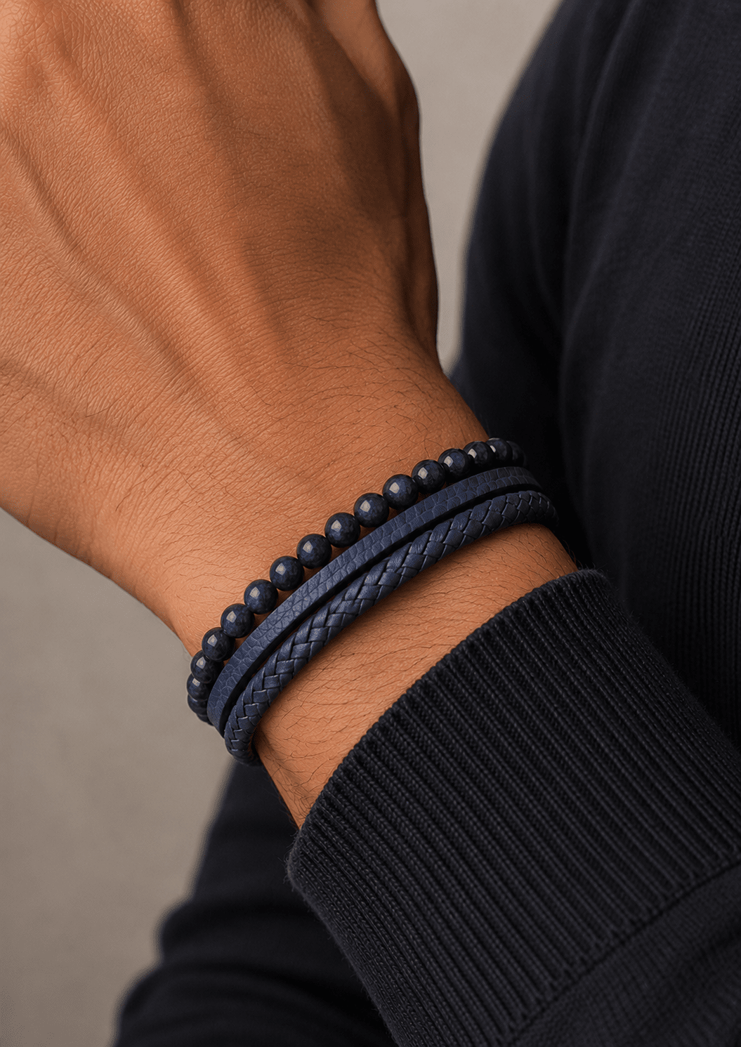 Læderarmbånd Titan Charm