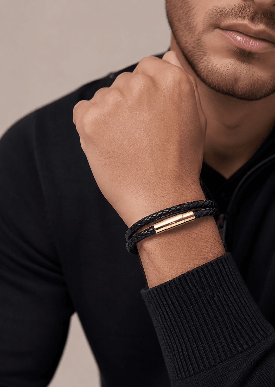 Læderarmbånd Valor Edge