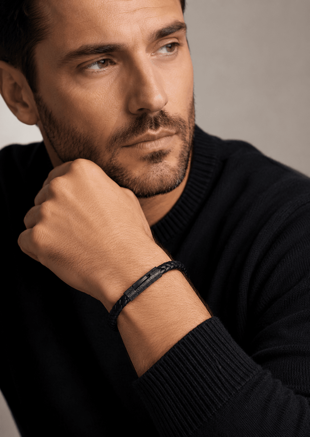 Læderarmbånd Valor Strand