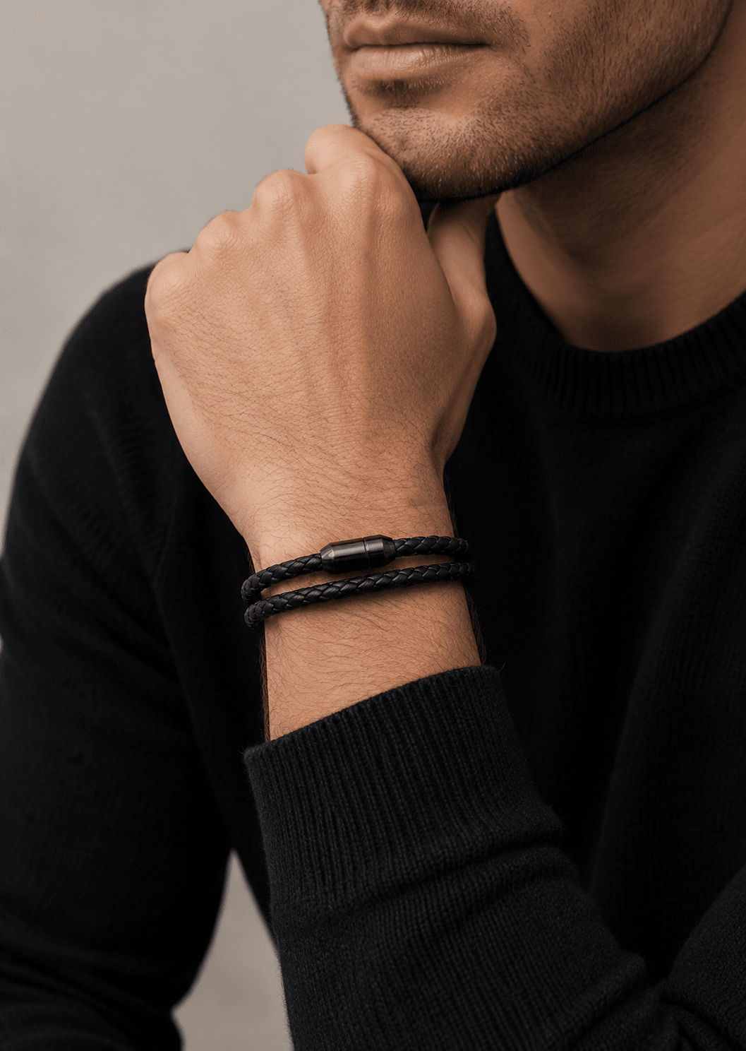 Læderarmbånd Noble Twine