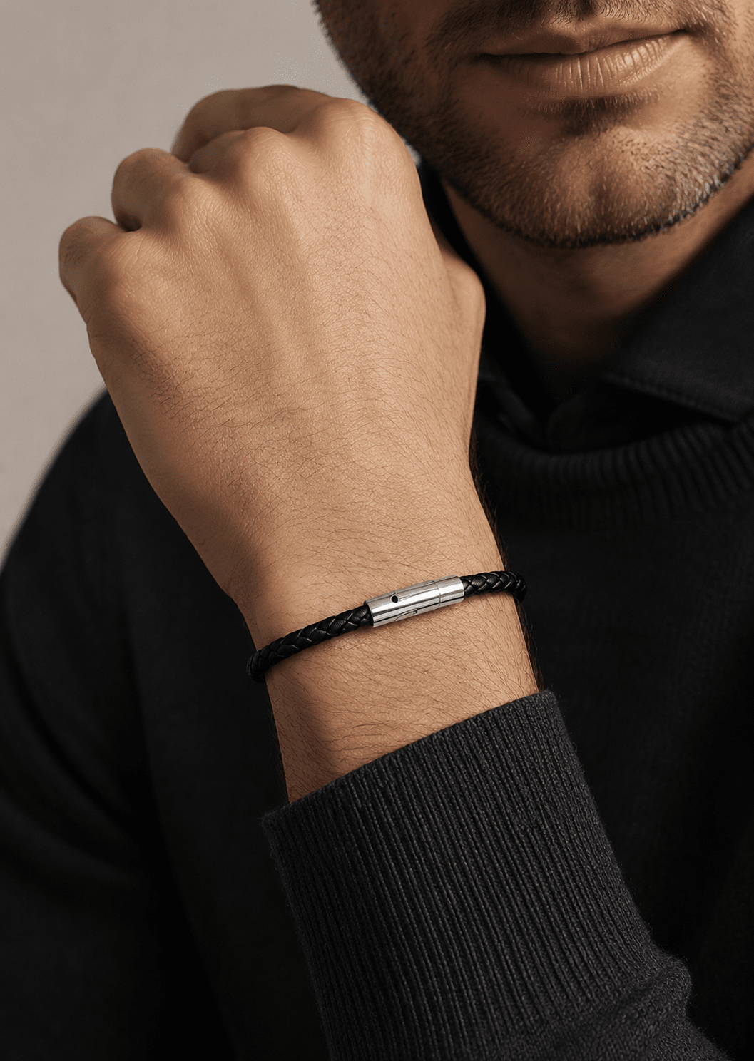 Læderarmbånd Raven Echo