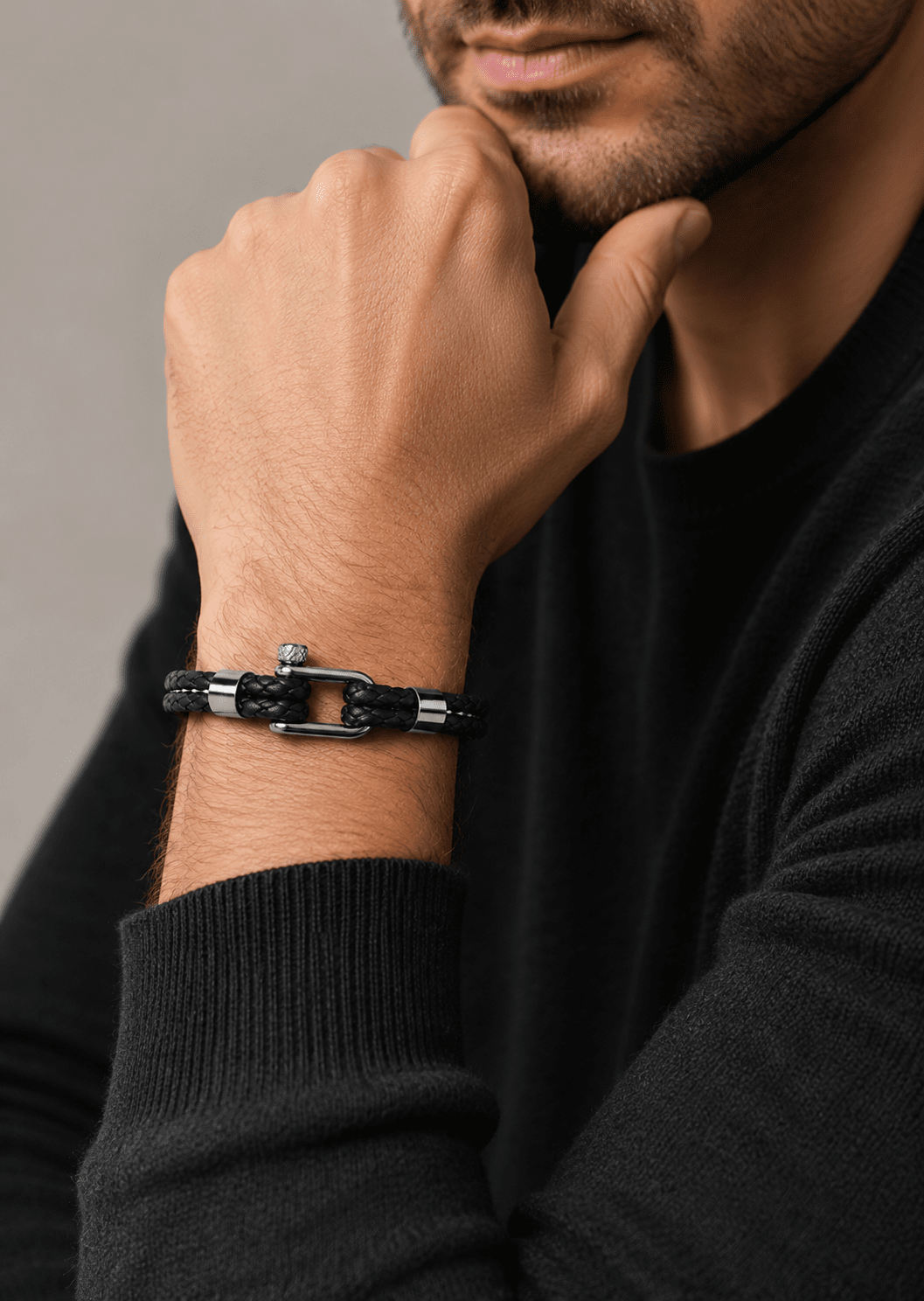 Læderarmbånd Vertex Link