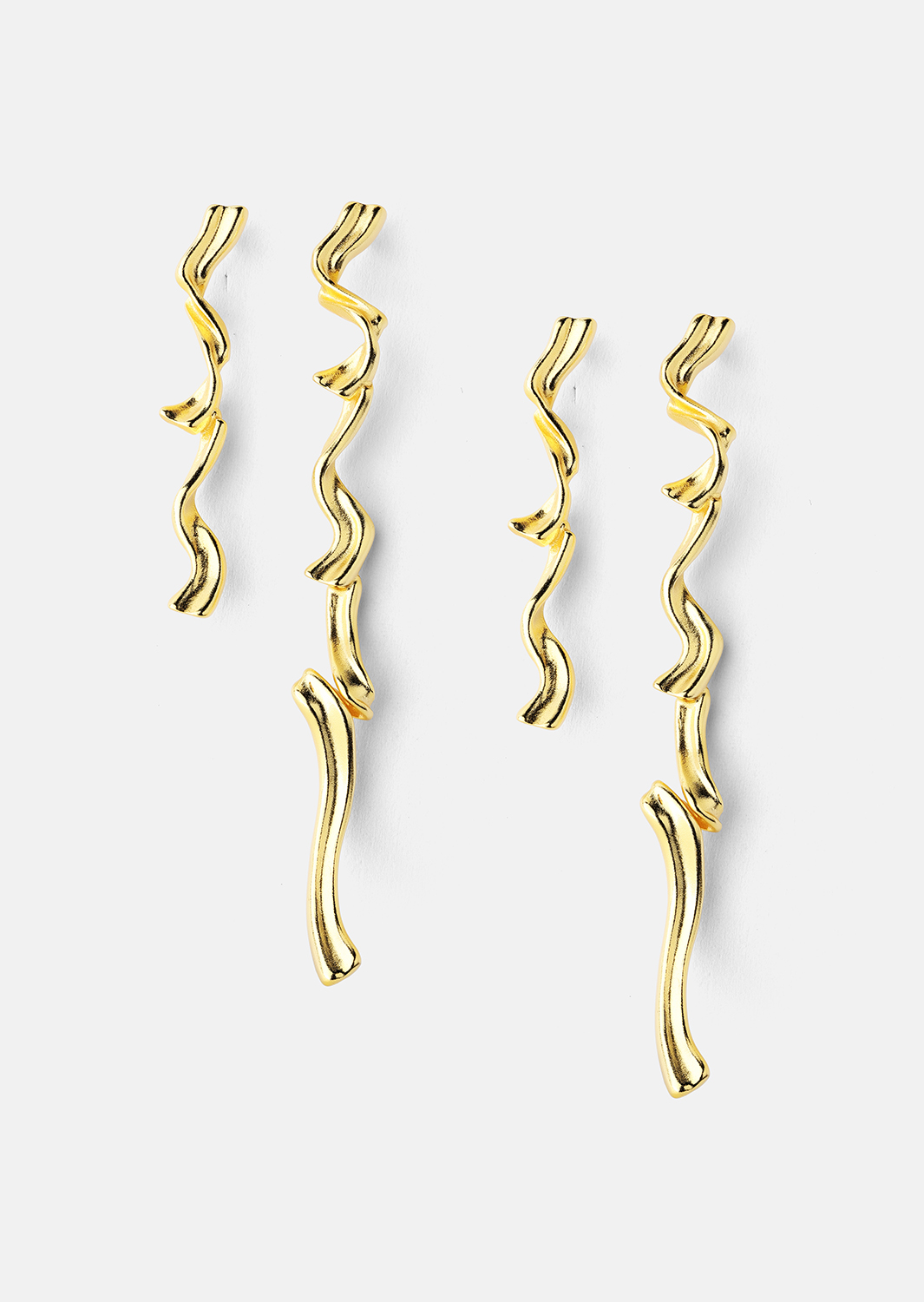 Ørering Flow- 18k Forgyldt