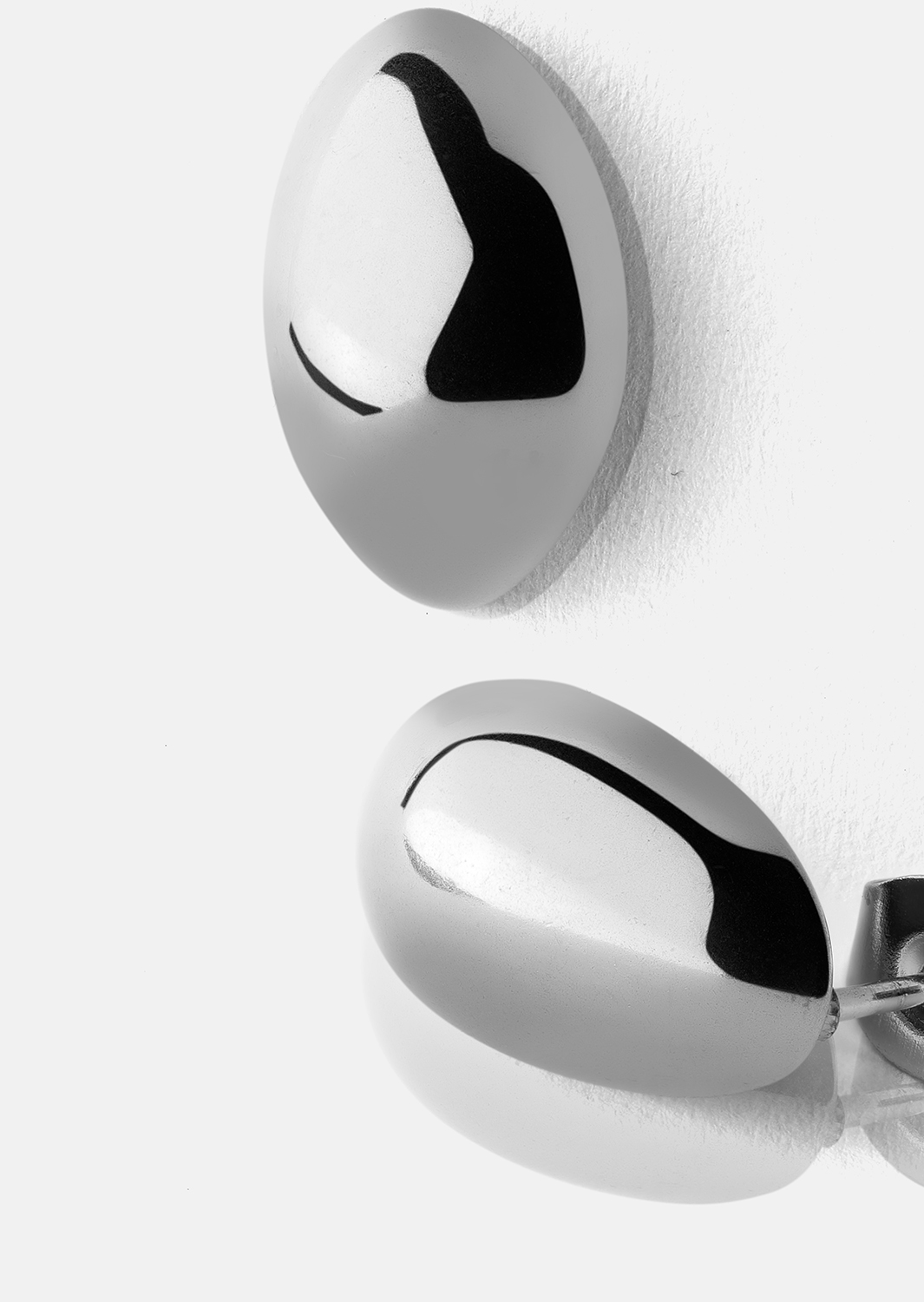 Ørering Chic Hoops - Forsølvet