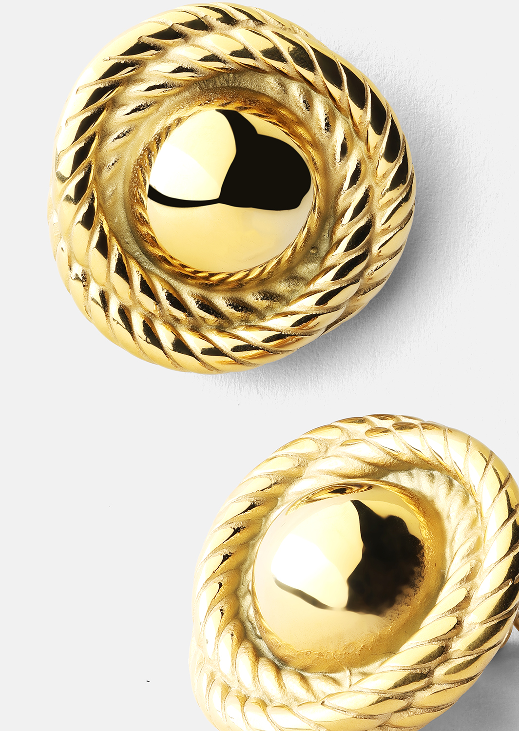 Ørering Regal Twist - 18k Forgyldt